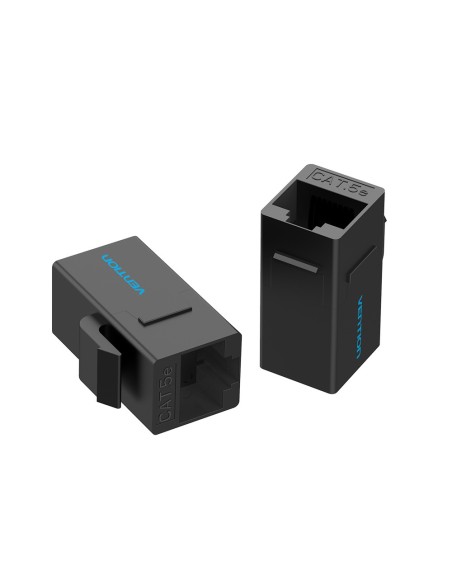 Vention Adaptador Conector RJ45 VDD-B07-B Cat5e UTP  RJ45 Hembra - RJ45 Hembra  Negro
