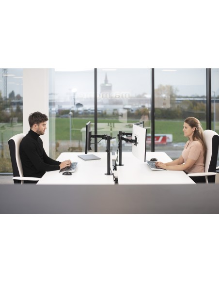 Vision VFM-DPD2B soporte para monitor 68,6 cm (27") Escritorio Negro