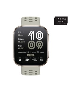 Amazfit Bip 6 Stone 5 cm (1.97") AMOLED Digital 390 x 450 Pixeles Pantalla táctil Oro GPS (satélite)