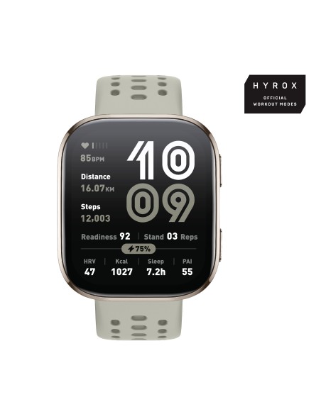 Amazfit Bip 6 Stone 5 cm (1.97") AMOLED Digital 390 x 450 Pixeles Pantalla táctil Oro GPS (satélite)