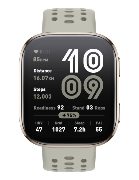 Amazfit Bip 6 Stone 5 cm (1.97") AMOLED Digital 390 x 450 Pixeles Pantalla táctil Oro GPS (satélite)