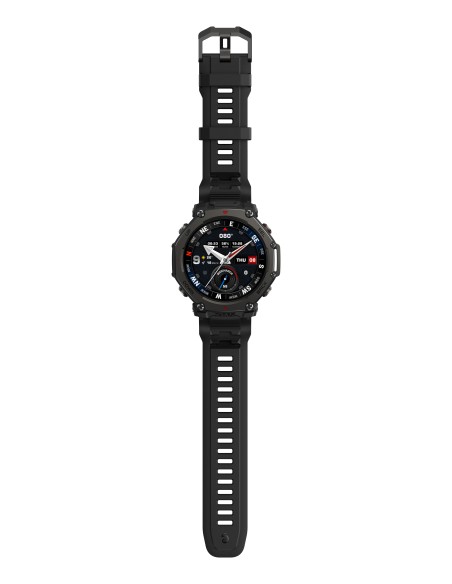 Amazfit T-Rex 3 Pro 3,81 cm (1.5") AMOLED 48 mm Digital 480 x 480 Pixeles Pantalla táctil Negro Wifi GPS (satélite)