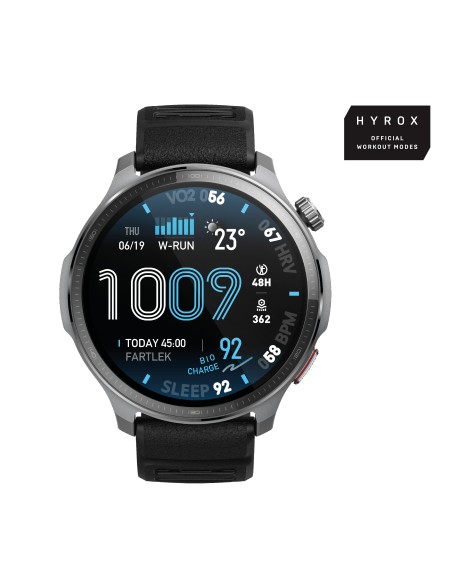 Amazfit Balance 2 XT 3,81 cm (1.5") AMOLED Digital 480 x 480 Pixeles Pantalla táctil Negro Wifi GPS (satélite)