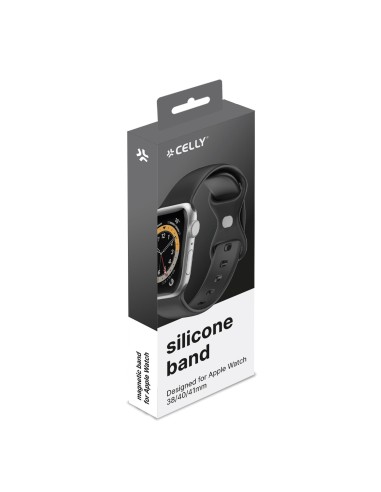 Celly WBANDSIL40BK pieza y accesorio para reloj Correa de reloj