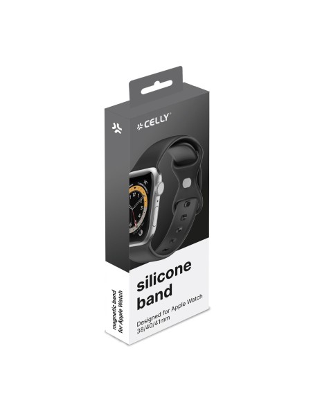 Celly WBANDSIL40BK pieza y accesorio para reloj Correa de reloj