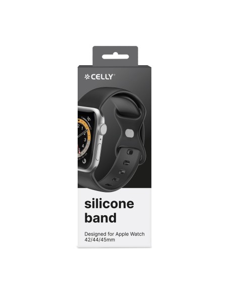 Celly WBANDSIL44BK pieza y accesorio para reloj Correa de reloj