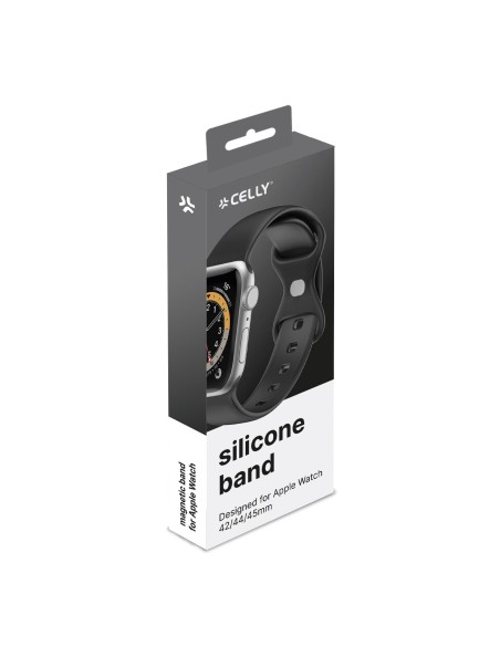 Celly WBANDSIL44BK pieza y accesorio para reloj Correa de reloj