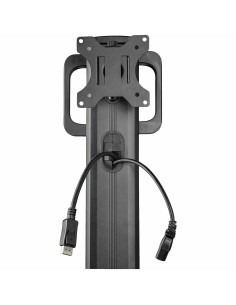 StarTech.com Carrito Ergonómico con Ajuste de Altura para Estación de Trabajo Móvil - con Soporte VESA para Monitor - con 2