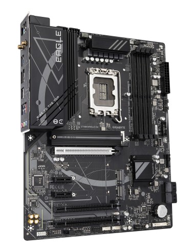 GIGABYTE Z790 EAGLE AX Placa base - Soporta CPUs Intel Core de 14ª generación, VRM digital de 12+1+1 fases, hasta 7600MHz DDR5