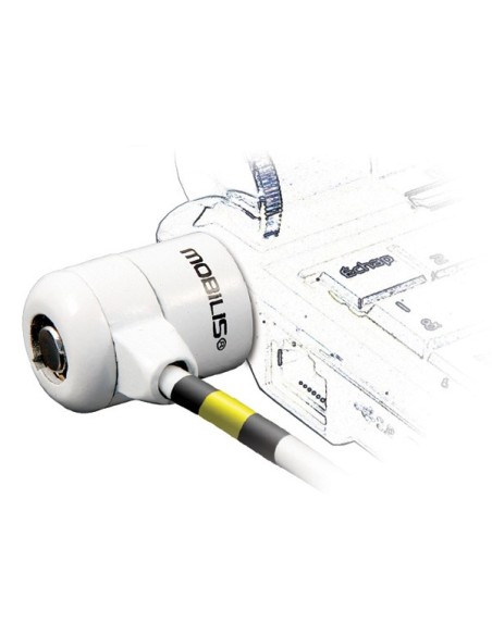 Mobilis Corporate Key cable antirrobo Blanco 1,8 m