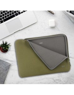 Mobilis 049020 maletines para portátil 36,1 cm (14.2") Maletín Verde, Gris