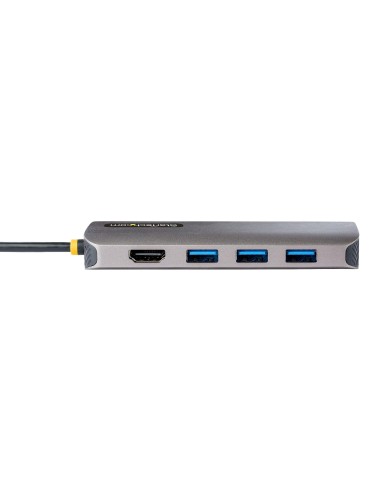 StarTech.com Adaptador Multipuertos USB C de Vídeo 4K a 60Hz, con Hub de 3 Puertos USB-A de 5Gbps, Entrega de Alimentación USB