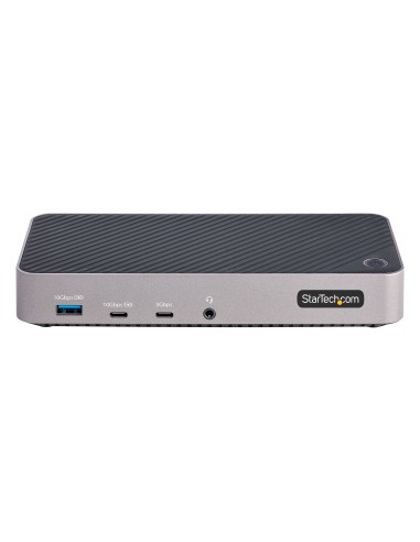 StarTech.com Docking Station USB-C para 3 Monitores - Dock USB C Triple HDMI DP de 4K - 5x Hub USB - GbE - PD 100W - Replicador