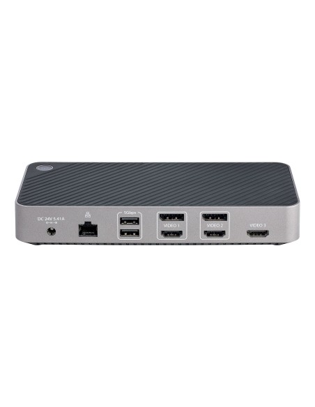 StarTech.com Docking Station USB-C para 3 Monitores - Dock USB C Triple HDMI DP de 4K - 5x Hub USB - GbE - PD 100W - Replicador