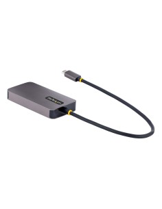 StarTech.com Adaptador de Vídeo USB C, Adaptador USB Tipo C a HDMI VGA DVI hasta 4K 60Hz, Adaptador de Pantalla Multipuertos, 2