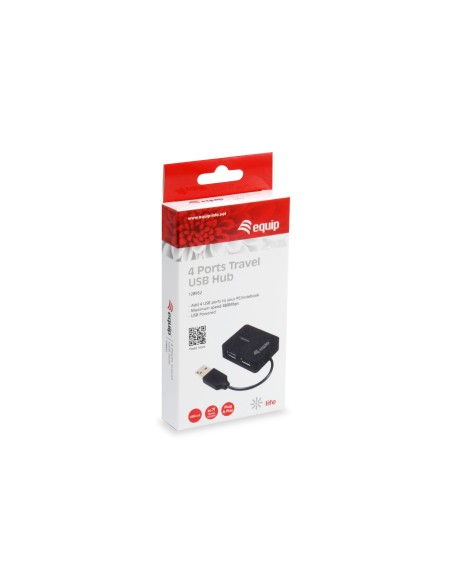 Equip 128952 hub de interfaz USB 2.0 480 Mbit s Negro
