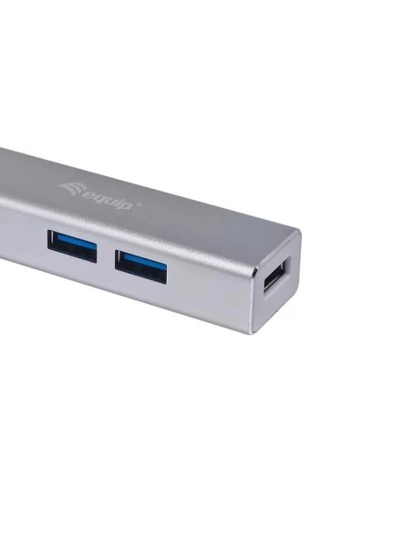 Equip 128958 hub de interfaz USB 3.2 Gen 1 (3.1 Gen 1) Type-C 5000 Mbit s Plata