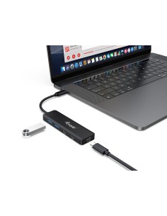 Equip 128964 hub de interfaz USB 3.2 Gen 1 (3.1 Gen 1) Type-C 5000 Mbit s Negro 2
