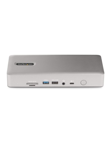 StarTech.com Docking Station Multipantalla Thunderbolt 4 - Dock para Dos, Tres o 4 Monitores - 2x HDMI 2x DP - Hub Ladrón 7x