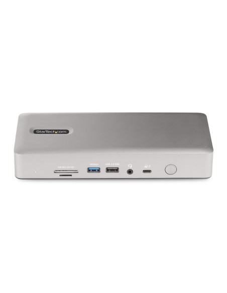 StarTech.com Docking Station Multipantalla Thunderbolt 4 - Dock para Dos, Tres o 4 Monitores - 2x HDMI 2x DP - Hub Ladrón 7x