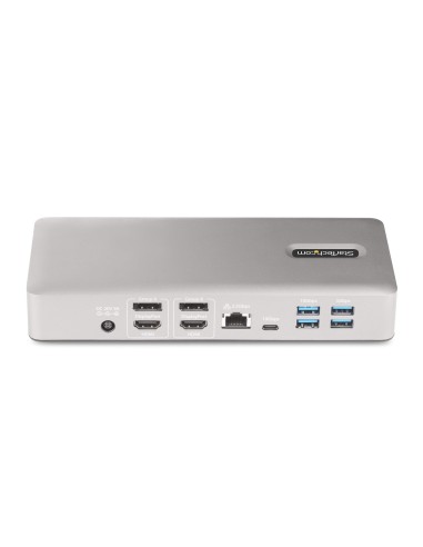 StarTech.com Docking Station Multipantalla Thunderbolt 4 - Dock para Dos, Tres o 4 Monitores - 2x HDMI 2x DP - Hub Ladrón 7x