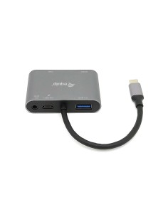 Equip Adaptador multifunción USB-C 5 en 1, HDMI, VGA (HD15), PD 100W, USB3.0, AUX 2