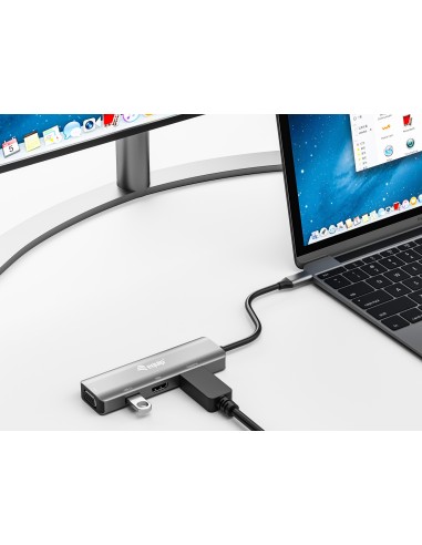 Equip Adaptador USB-C a HDMI DisplayPort VGA USB