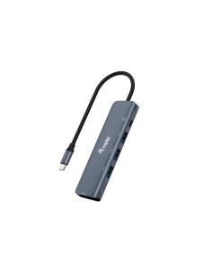 Equip Adaptador multifunción USB-C 5 en 1, HDMI, USB 3.2 GEN1, 100W USB PD
