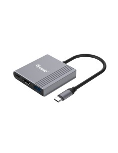 Equip Adaptador 3 en 1 USB-C a HDMI   USB-A   USB PD, 4K 60Hz, 100W USB PD