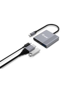 Equip Adaptador 3 en 1 USB-C a HDMI   USB-A   USB PD, 4K 60Hz, 100W USB PD 2