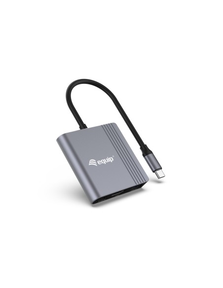 Equip Adaptador 3 en 1 USB-C a HDMI   USB-A   USB PD, 4K 60Hz, 100W USB PD