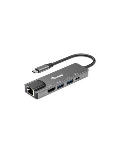 Equip Adaptador multifunción USB-C 5 en 1, HDMI , Gigabit LAN, USB 3.2 GEN1, 100W USB PD
