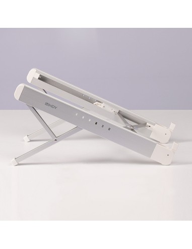 Lindy 20916 soporte para ordenador portátil Plata, Blanco 39,6 cm (15.6")