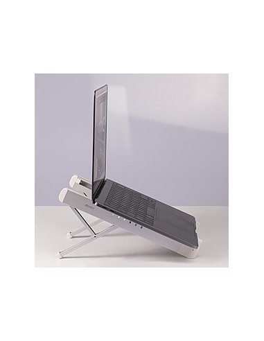Lindy 20916 soporte para ordenador portátil Plata, Blanco 39,6 cm (15.6")
