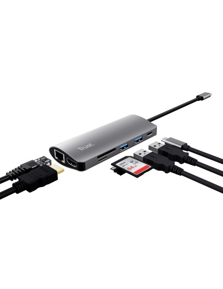 Trust Dalyx tarjeta y adaptador de interfaz Interno HDMI, RJ-45, USB 3.2 Gen 1 (3.1 Gen 1)