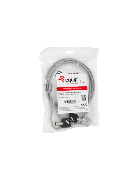 Equip 245401 cable antirrobo Plata 1,5 m