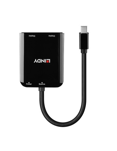Lindy 38432 hub de interfaz Mini DisplayPort 21600 Mbit s Negro