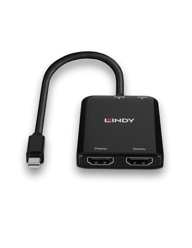 Lindy 38432 hub de interfaz Mini DisplayPort 21600 Mbit s Negro