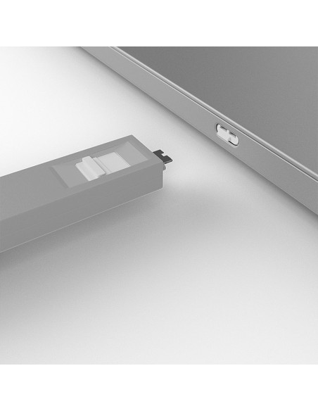 Lindy 40427 bloqueador de puerto Bloqueador de puerto + clave USB Tipo C Blanco 5 pieza(s)