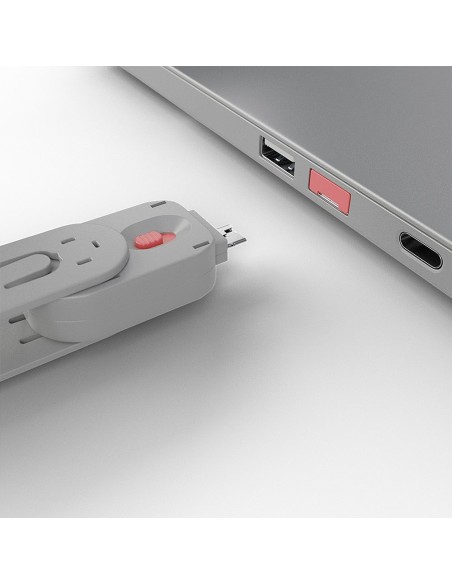 Lindy 40450 bloqueador de puerto Bloqueador de puerto + clave USB tipo A Rosa Acrilonitrilo butadieno estireno (ABS) 5 pieza(s)