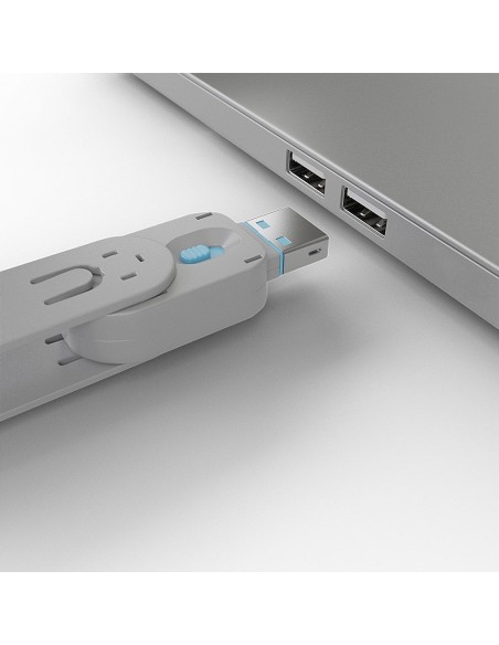 Lindy 40452 bloqueador de puerto Bloqueador de puerto + clave USB tipo A Azul Acrilonitrilo butadieno estireno (ABS) 5 pieza(s)