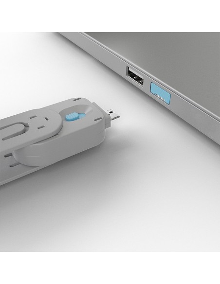 Lindy 40452 bloqueador de puerto Bloqueador de puerto + clave USB tipo A Azul Acrilonitrilo butadieno estireno (ABS) 5 pieza(s)