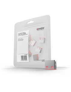 Lindy 40460 bloqueador de puerto USB tipo A Rosa Acrilonitrilo butadieno estireno (ABS) 10 pieza(s)