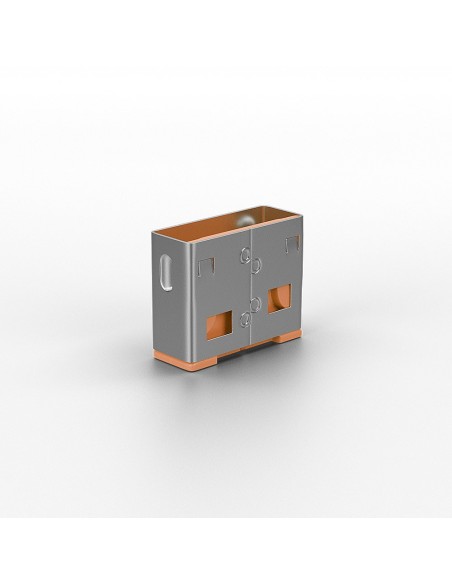 Lindy 40463 bloqueador de puerto USB tipo A Naranja Acrilonitrilo butadieno estireno (ABS) 10 pieza(s)