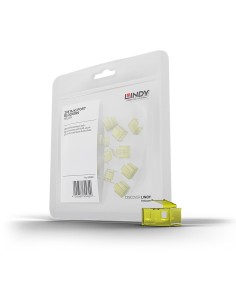 Lindy 40483 bloqueador de puerto RJ-45 Amarillo Acrilonitrilo butadieno estireno (ABS)