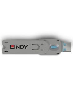 Lindy 40622 bloqueador de puerto Llave de bloqueador de puerto USB tipo A Azul Acrilonitrilo butadieno estireno (ABS) 1 pieza(s) 2