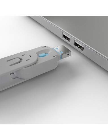 Lindy 40622 bloqueador de puerto Llave de bloqueador de puerto USB tipo A Azul Acrilonitrilo butadieno estireno (ABS) 1 pieza(s)