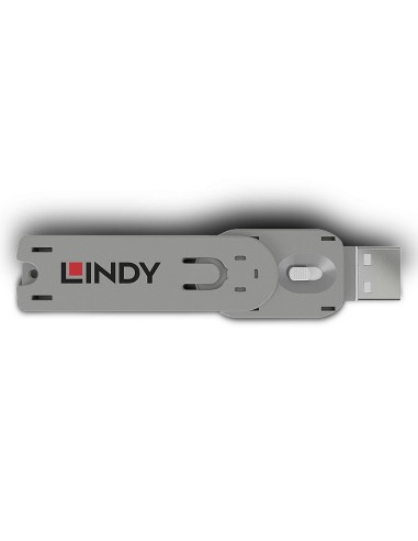 Lindy 40624 bloqueador de puerto Llave de bloqueador de puerto USB tipo A Blanco Acrilonitrilo butadieno estireno (ABS) 1