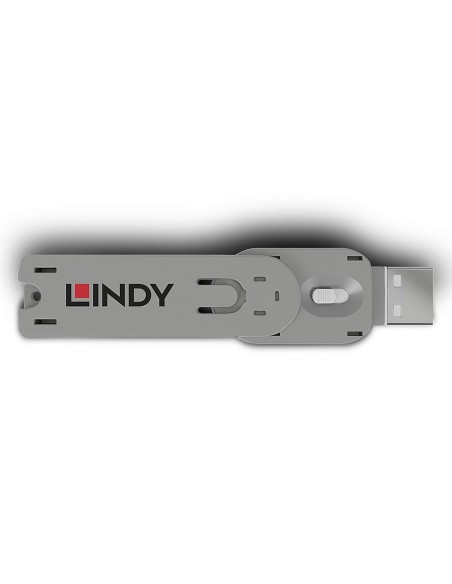 Lindy 40624 bloqueador de puerto Llave de bloqueador de puerto USB tipo A Blanco Acrilonitrilo butadieno estireno (ABS) 1