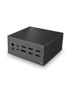 Lindy 43378 base para portátil y replicador de puertos Alámbrico USB 3.2 Gen 2 (3.1 Gen 2) Type-C Gris 2